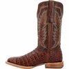Durango Men's PRCA Collection Caiman Belly Western Boot, COGNAC/CIGAR, W, Size 9 DDB0471
